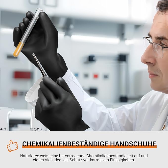 ThxToms Chemical Resistant Gloves, Long Rubber Gloves, Puncture Resistant | - Image 3