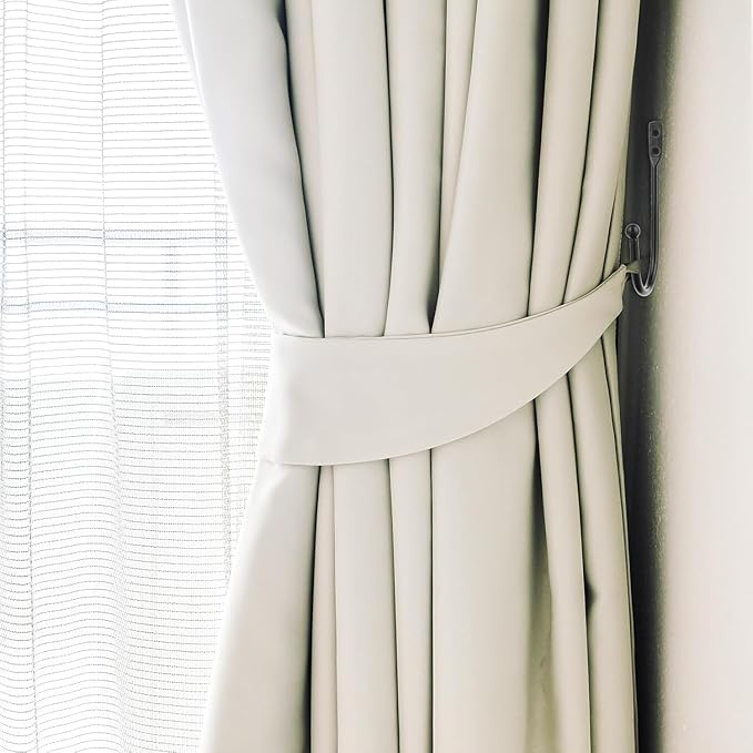 8 Pcs Curtain Tie Backs, Metal Curtain Holdbacks | Wall Mounted, U Shaped - Image 7
