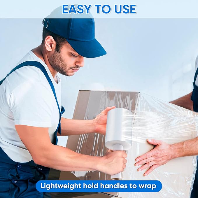 TICONN Stretch Wrap Stretch Film Roll, 1000ft Industrial Strength 5 inch Wide - Image 7