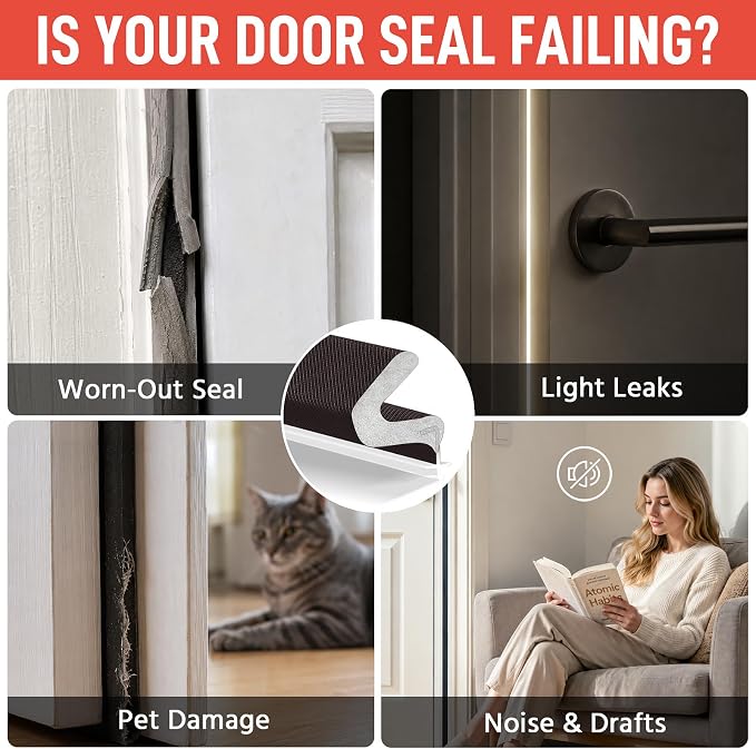 Litaibai 26 ft Kerf Weather Stripping Door Seal - Image 7