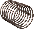 Bathway Shower Curtain Rings, Bronze Shower Curtain Hooks 12 Pcs Anti-Drop by Bathway