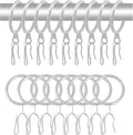 40 Pcs Metal Curtain Rings & Drapery Hooks, 30 mm Internal Diameter by WISION
