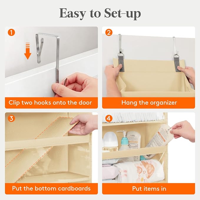 Lifewit 1 Pack Over the Door Organizer, 12 Section Clear Window Hanging Storage - Image 7