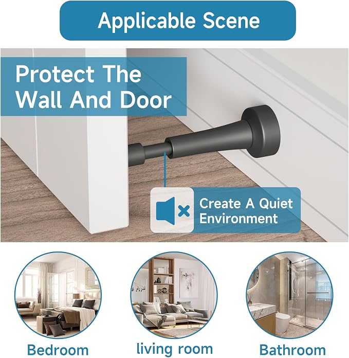 4PCS Spring Door Stoppers for Wall - Image 6