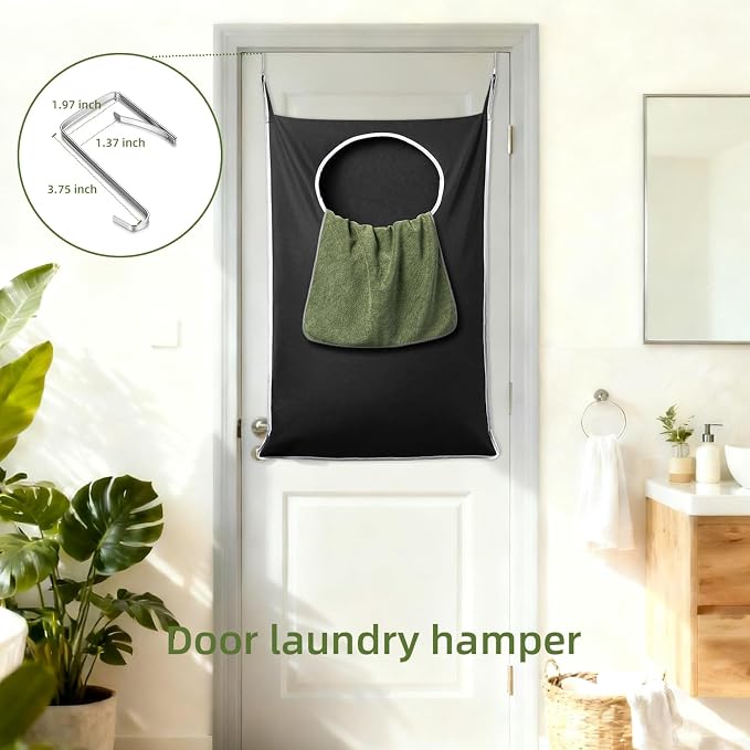 KEEPJOY XL 2-Pack Door Hanging Laundry Hamper, Size 36.5X22.5 Inch Door Hamper - Image 3