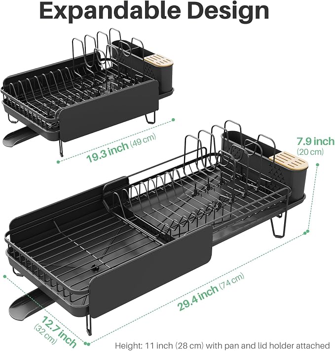 Large Expandable Dish Drying Rack - Image 3