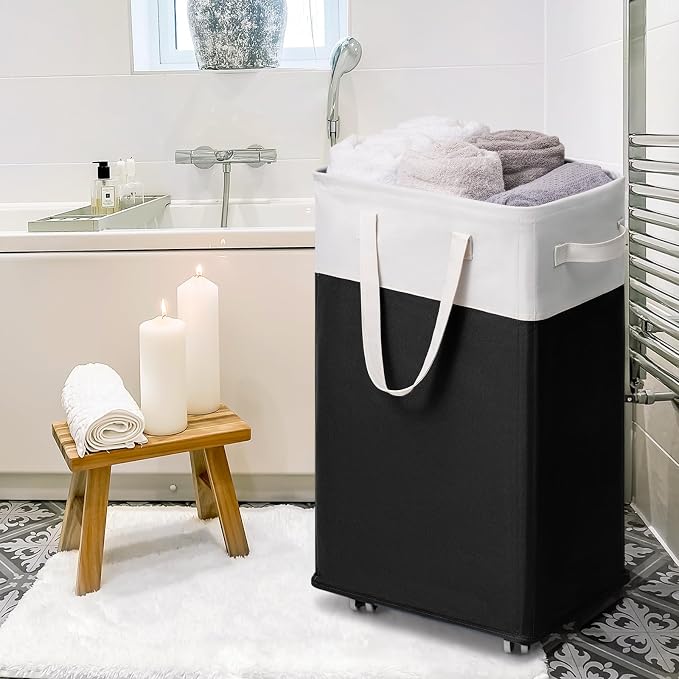 Goodpick 2-Pack Rolling Laundry Basket - Image 7