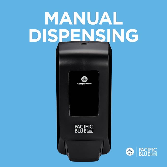 Georgia-Pacific Pacific Blue Ultra Manual Push Soap Dispenser, Wall Mounted - Image 6