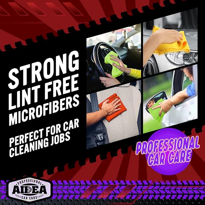 AIDEA Microfiber Cleaning Cloth-200PK, Microfiber Towels - Image 8