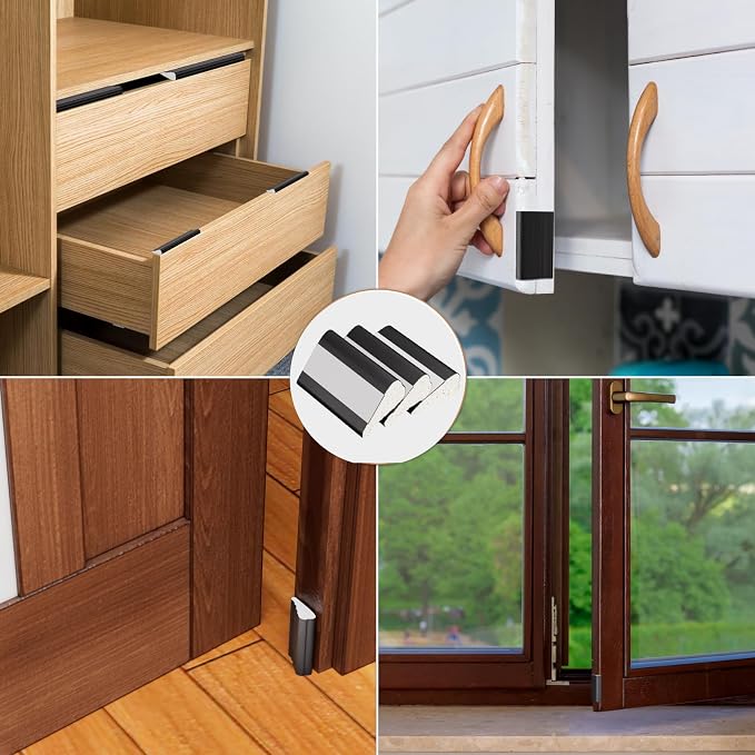 Kneelisa 2Pcs×196” Wedge-Shape Foam Window Weather Stripping Door Seal | - Image 6