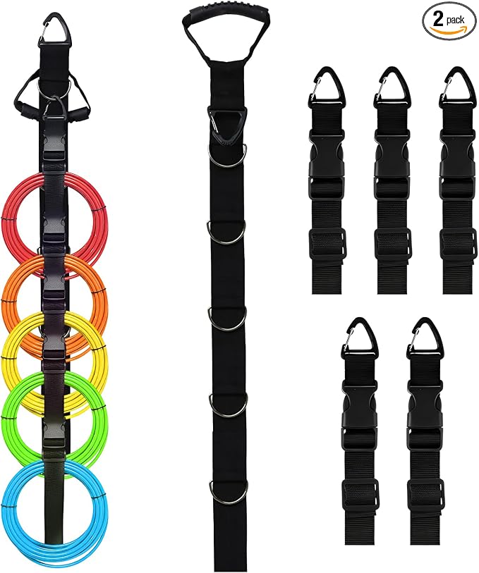 2 Pack Multi-Loop Extension Cord Organizer Hanger by BLUASPAY