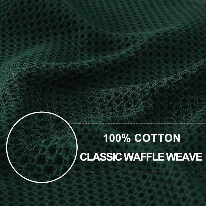 Homaxy 100% Cotton Waffle Weave Kitchen Dish Cloths 18-Pack, Ultra Soft - Image 2