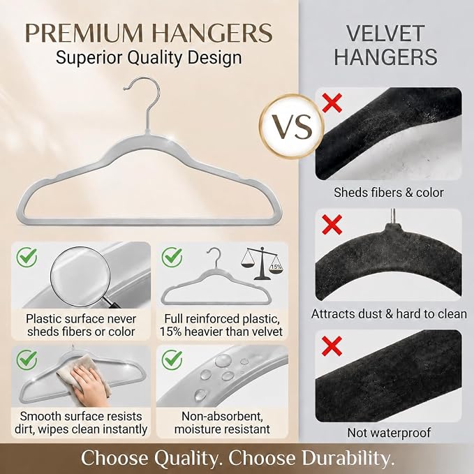 SMARTOR Plastic Hangers 20 Pack - Image 5