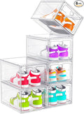ARSTPEOE 6-Pack Clear Shoe Storage Boxes Magnetic Stackable by ARSTPEOENeatChic