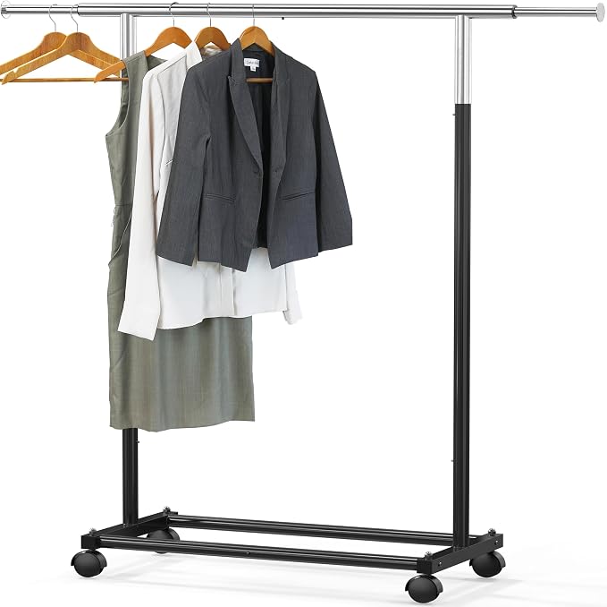 Simple Houseware Standard Rod Garment Clothing Rack, Extendable Width from 30 by SimpleHouseware
