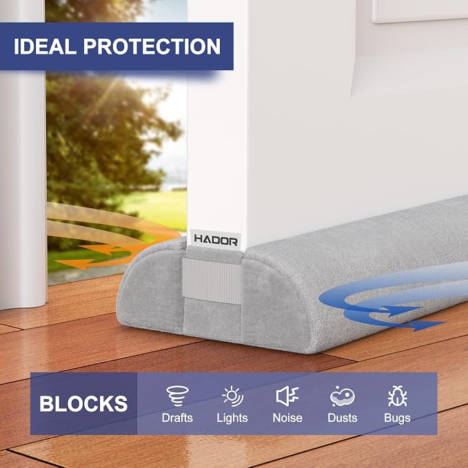HADOR Door Draft Stopper for Bottom of Door, 36 Inch Under Draft Air Noise - Image 3