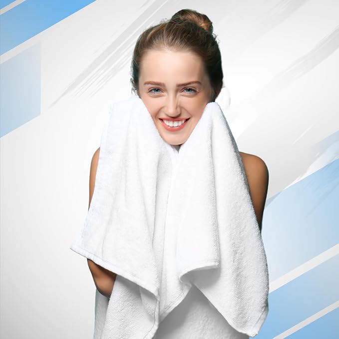 Infinitee Xclusives 100% Cotton Bath Towel Set – 8 Piece Bathroom Towel Set | – - Image 6