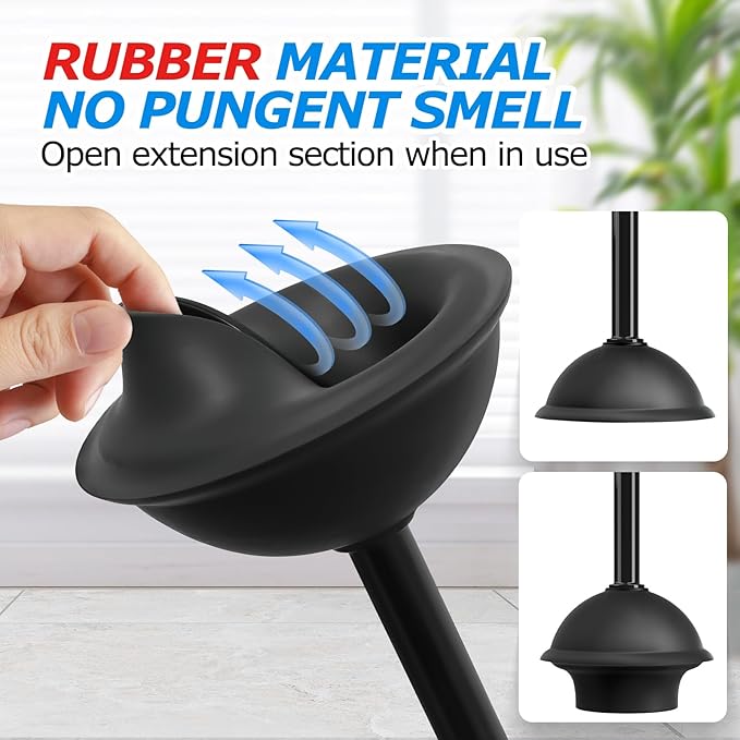 FORASTO 2in1 Toilet Brush and Plunger Set - Image 4