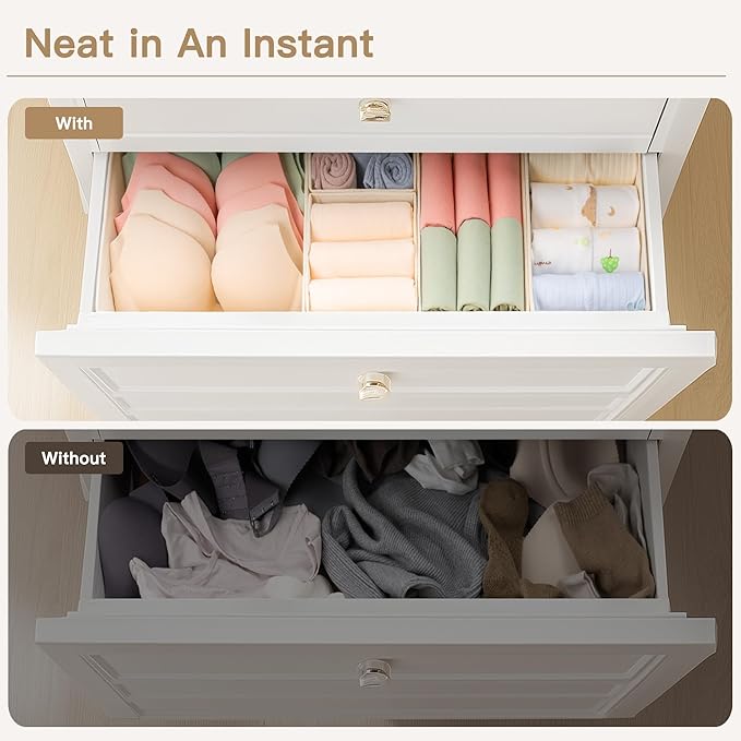 Drawer Organizer Clothes, 24 Pack Dresser Organizer - Image 4