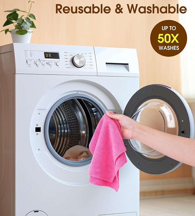 KitchLife Microfiber Cleaning Cloth Roll, 100 Pack - Image 7