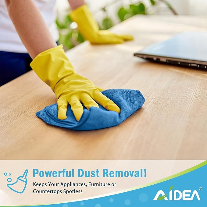 AIDEA Microfiber Cleaning Cloth, Soft Absorbent Rags, Microfiber Towels - Image 3