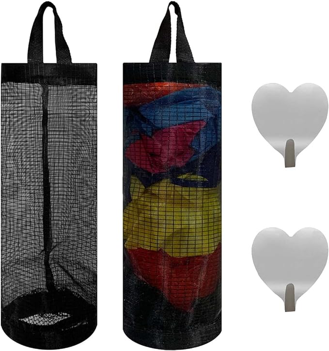 2 Pcs Plastic Bag Holder Trash Bags Storage Dispenser Organizer by TTSAM