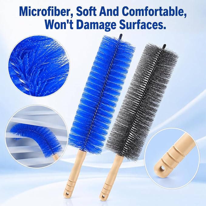2Pcs Fan Cleaning Brush, Bendable Microfiber Head, 2026 New Upgrade Bendable - Image 5