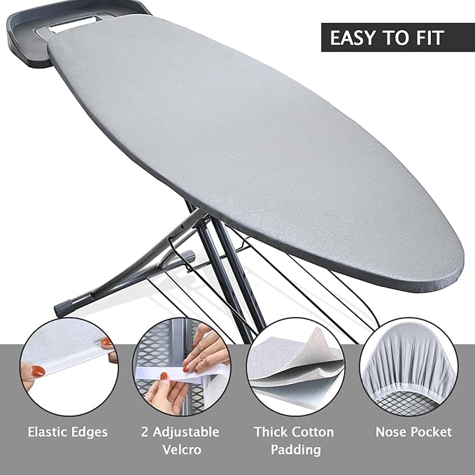 SheeChung Ironing Board Cover and Pad 22"x57", Wide Ironing Board Cover - Image 3
