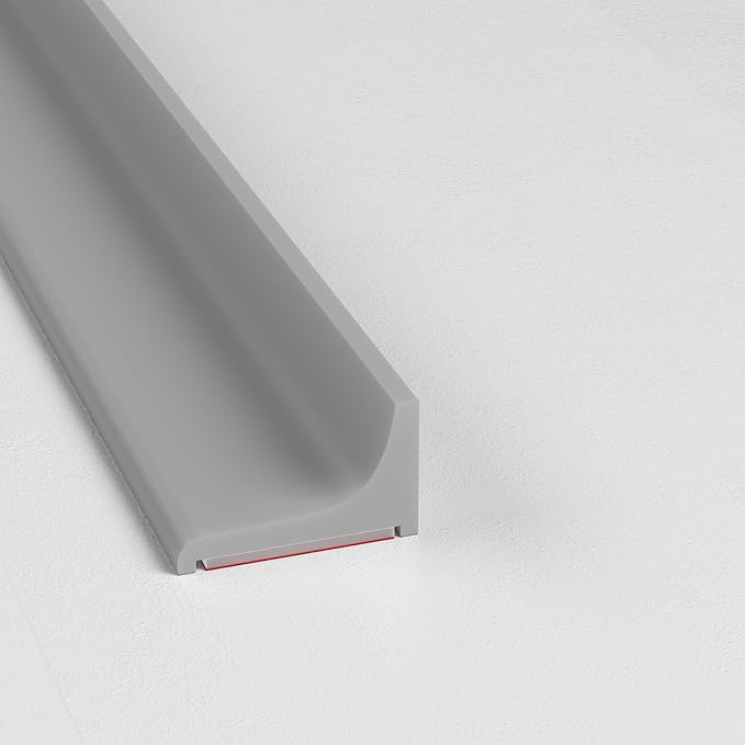 Grey Kitchen Sink Splash Guard and Bathtub Water Barrier, 67 in | Flexible by Risunpet