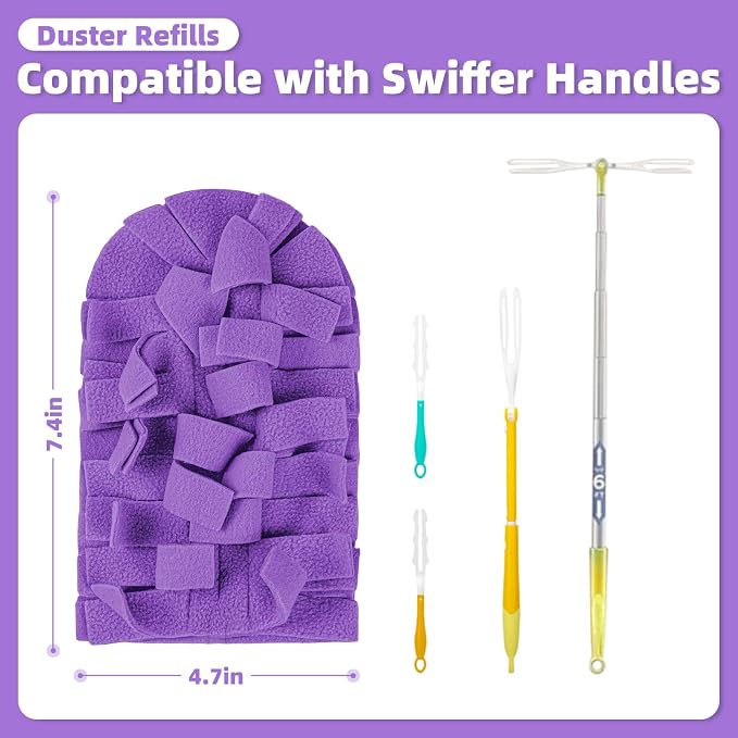 12 PCS Microfiber Reusable Duster Refills - Image 3