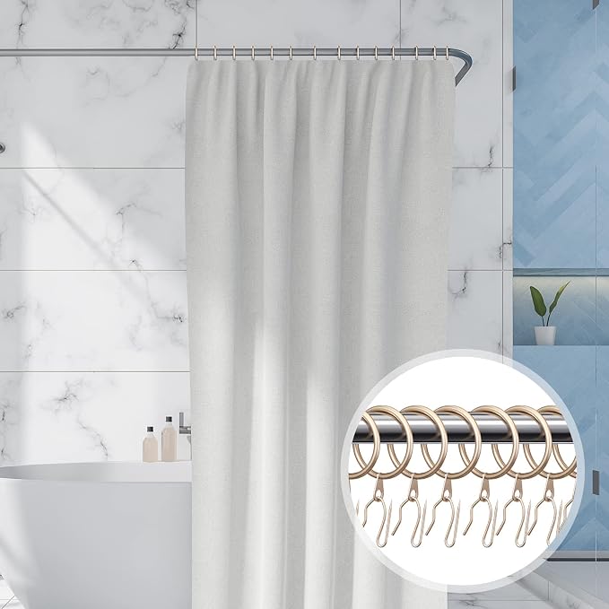 Qunclay 100 Set 1.26 Inch Metal Curtain Rings - Image 6