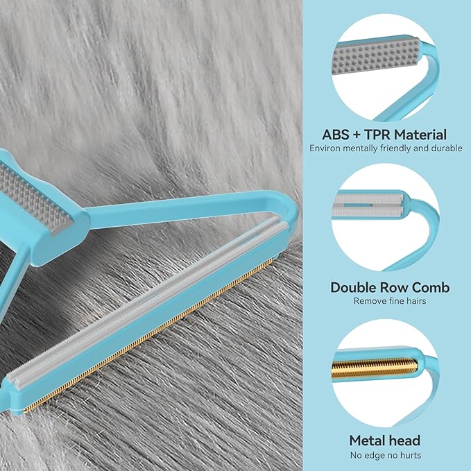 Pet Hair Remover, Dog Cat Carpet Rake, Lint Remover Shaver - Image 5