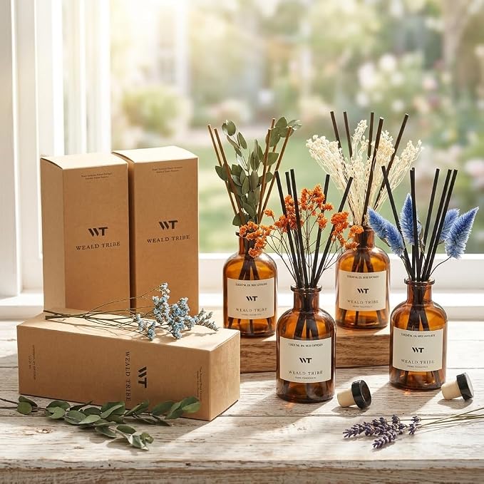 Peppermint Scent Reed Diffuser Set - Image 6