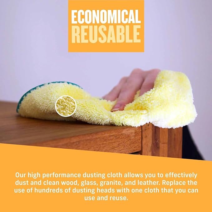 E-Cloth Duster & Cleaning Bundle, Cloth Set, Dusting Mop & Glove | Includes - Image 3