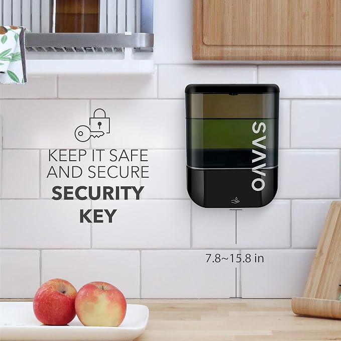 SVAVO Automatic Soap Dispenser Touchless, Hand Sanitizer Dispenser Wall Mount - Image 7