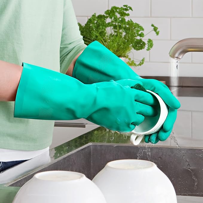 ThxToms Chemical Resistant Nitrile Gloves, Latex Rubber Free, 1 Pair, XL | 15mil - Image 5