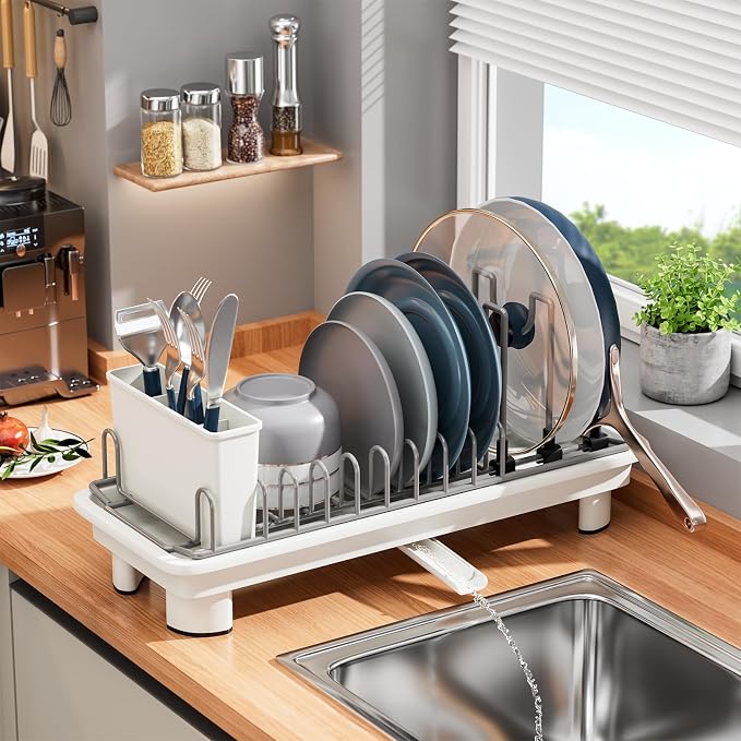 Small Dish Drying Rack, Stainless Steel by SanDream