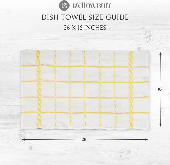 100% Cotton Terry Dish Towels, 4 pack16 x26 Inches, Super Soft and Absorbent - Image 4
