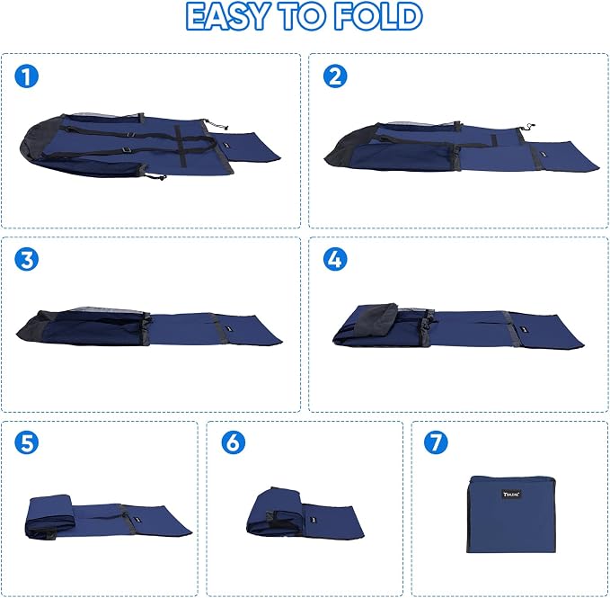 BALEINE 150L Laundry Bag Backpack, 900D Oxford Fabric Large Travel Laundry Bags - Image 7