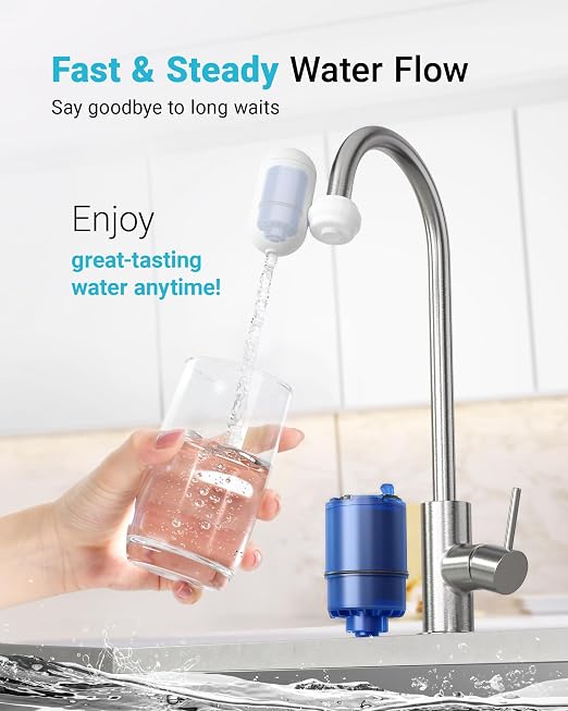 AQUA CREST Faucet Filter Replacement, 8 Pack, NSF 42 Certified | Replacement - Image 9