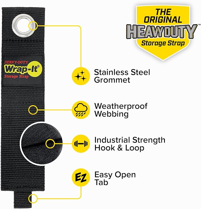 Heavy-Duty Wrap-It Storage Straps, Cable Straps - Image 5