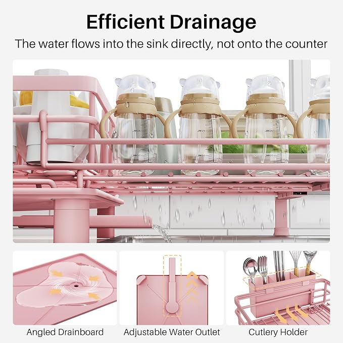 SNTD Expandable Dish Drying Rack - Image 6