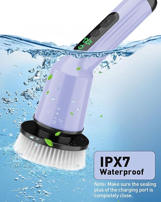 Electric Spin Scrubber for Bathroom, Shower Scrubber - Image 7