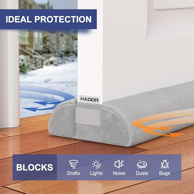 HADOR Door Draft Stopper for Bottom of Door, 32 Inch Under Draft Air Noise - Image 7