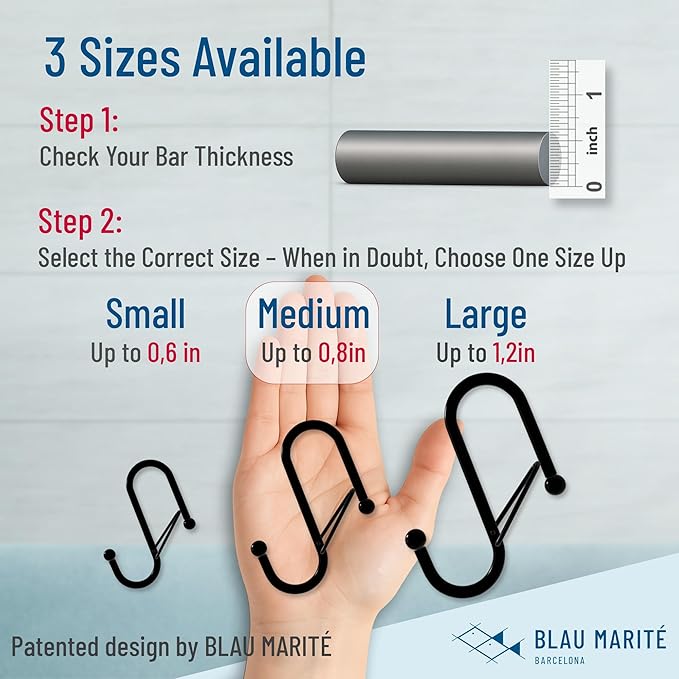 10-Pack Metal S Hooks for Hanging – Heavy-Duty S-Shaped Hooks - Image 2
