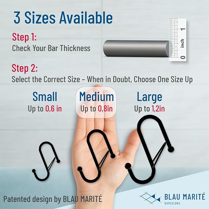 10-Pack Metal S Hooks for Hanging – Heavy-Duty S-Shaped Hooks - Image 2