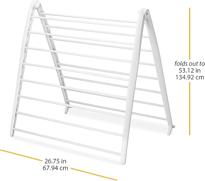 Whitmor Spacemaker Folding Drying Rack, Freestanding Indoor Clothes Dryer - Image 3