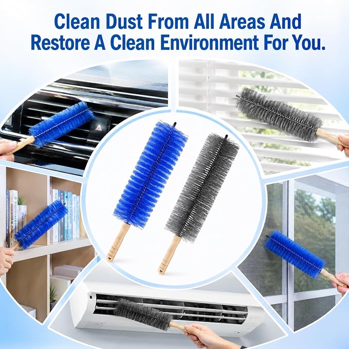 2Pcs Fan Cleaning Brush, Bendable Microfiber Head, 2026 New Upgrade Bendable - Image 3