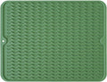 Silicone Dish Drying Mat, Non-Slip Easy Clean Sink Mat, Dark Green, Large by MODENGKONGJIAN
