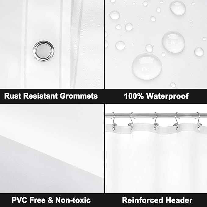 Barossa Design Long Shower Curtain Liner - Image 3